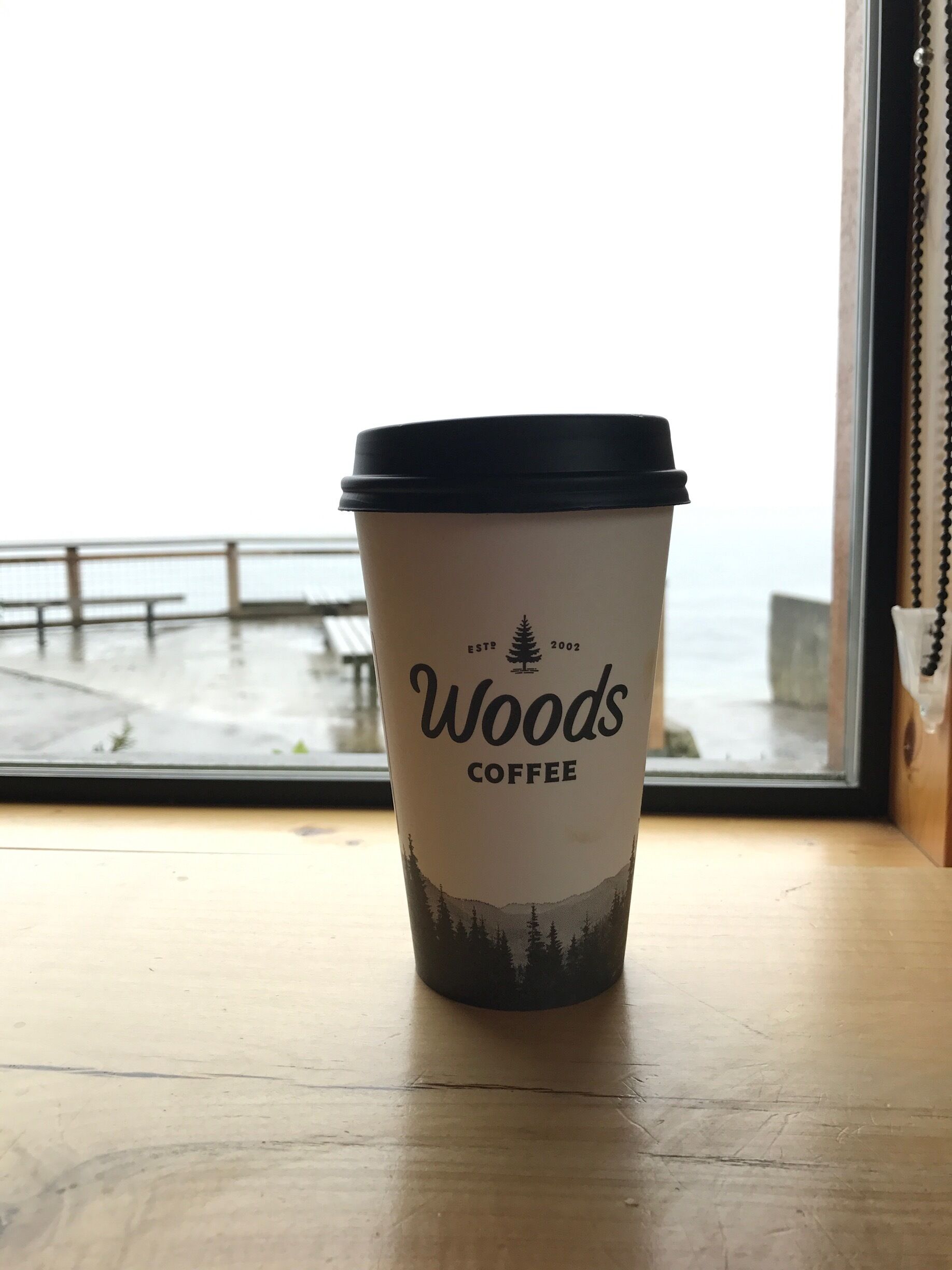 Coffee on a rainy day. 