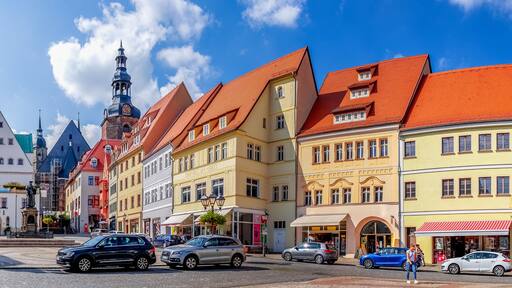 Markt, Lutherstadt Eisleben, Sachsen-Anhalt, Deutschland