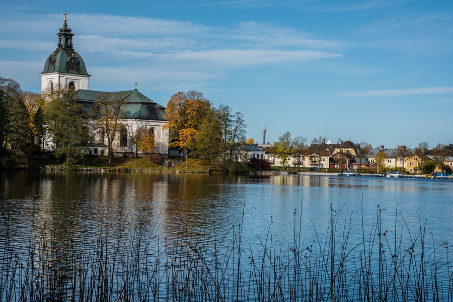 Autumn in the cemetary of Filipstad Sweden