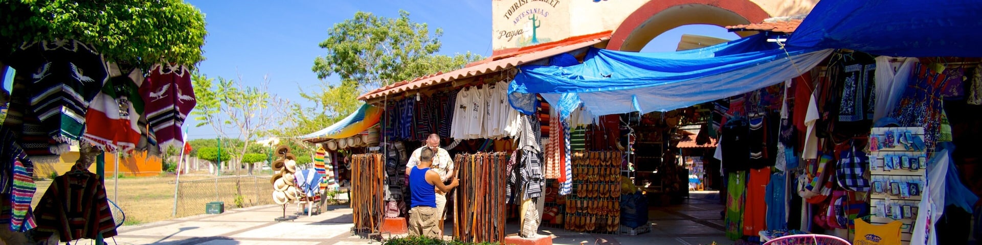 Ixtapa - Zihuatanejo featuring markets and street scenes