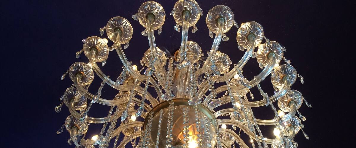 At lunch today, I looked up and spotted this beautiful chandelier.