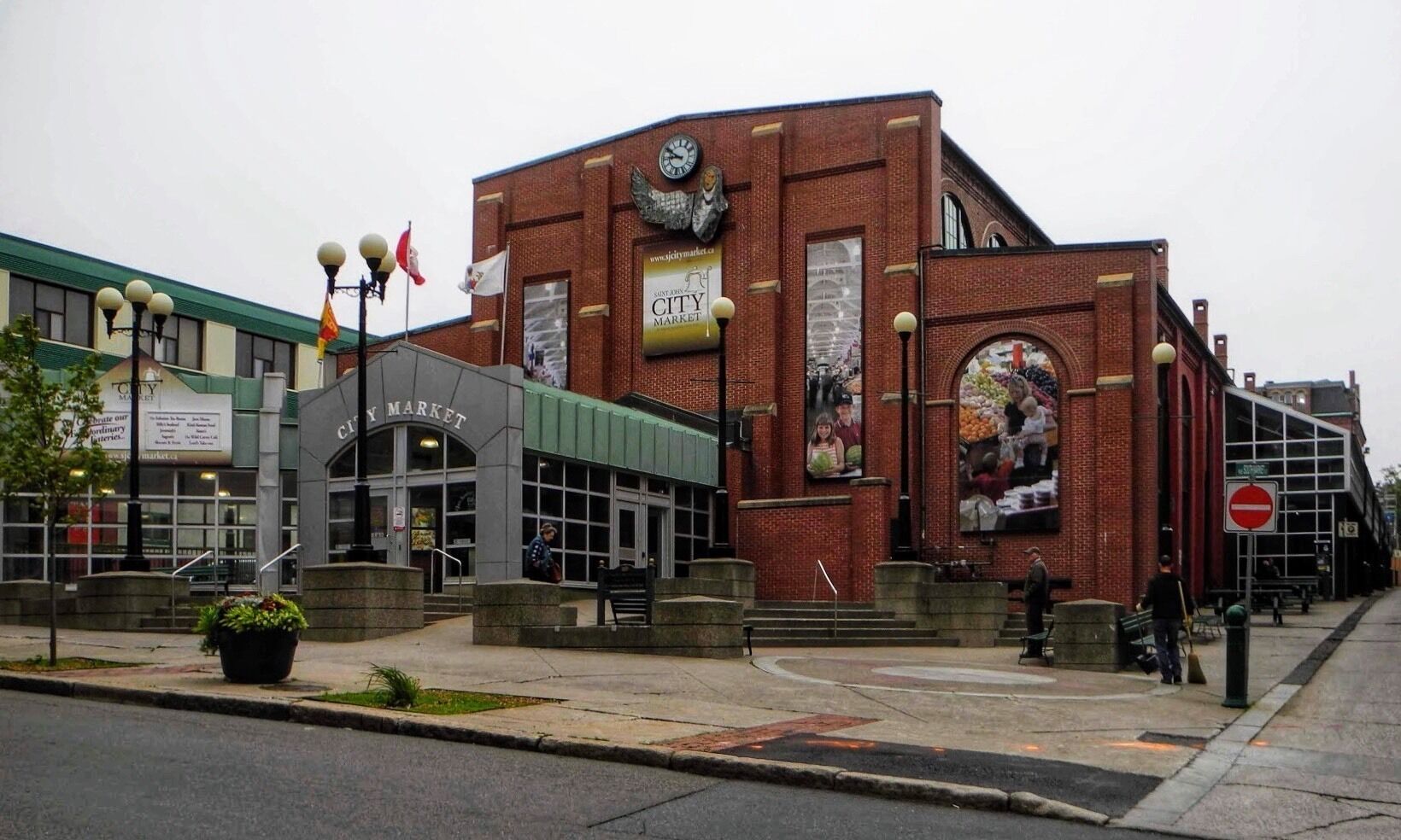 The Saint John City Market is the oldest continuously operated farmer's market in Canada, with a charter dating from 1785. Located in Saint John, New Brunswick and completed in 1876, the current market building has a unique roof structure that resembles an inverted ship's keel. Wikipedia (September 2017)