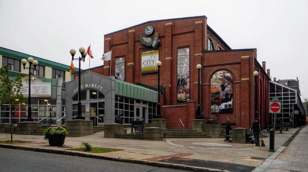 The Saint John City Market is the oldest continuously operated farmer's market in Canada, with a charter dating from 1785. Located in Saint John, New Brunswick and completed in 1876, the current market building has a unique roof structure that resembles an inverted ship's keel. Wikipedia (September 2017)