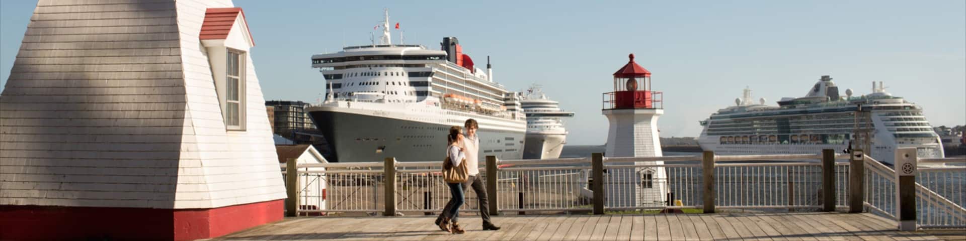 Saint John showing a marina and cruising as well as a couple