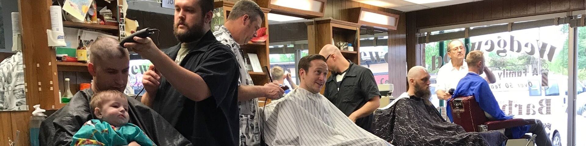 Wedgewood Barber Shop located in Springfield Missouri. Been around for 50+ years.