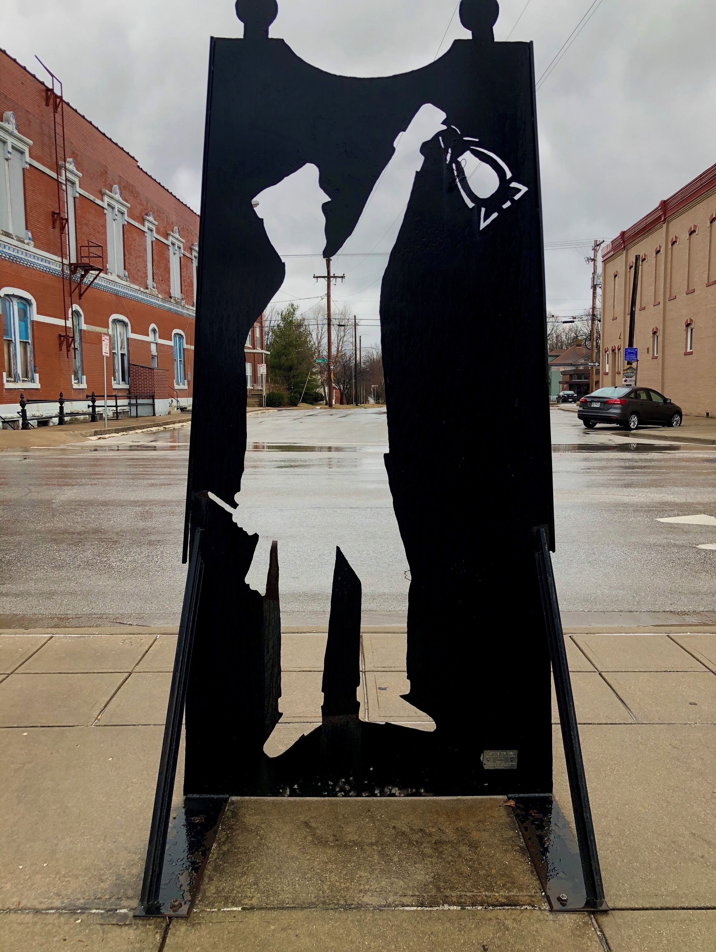 Trains have a deep connection with the history of Springfield, MO. It was neat to find this artwork commemorating that connection.