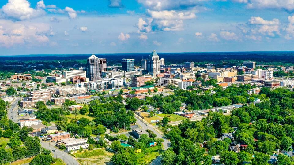 Above Greensboro, NC