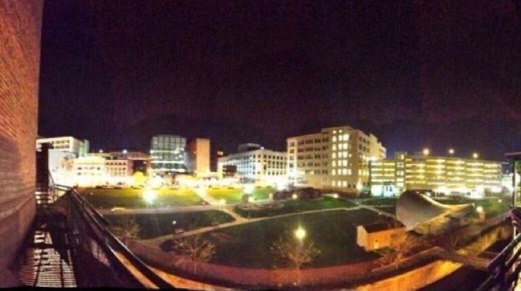 If you climb the stairs on the building behind Lock 3 stage, you'll be rewarded with a beautiful view! #Akron #View #Heights