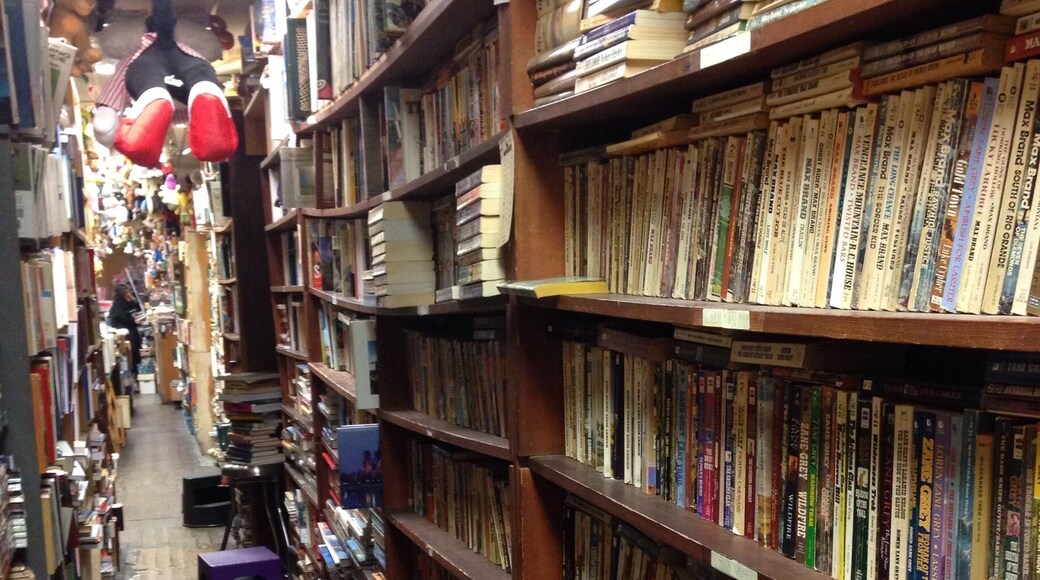 This store, tucked in among the bars of the Oregon District, is in the vein of the best used book stores - stacks arranged in a way that makes sense to the owner but no one else and narrow aisles to make more room for books. Also there are stacks of comic books and magazines, and all sorts of collector memorabilia for decorations.