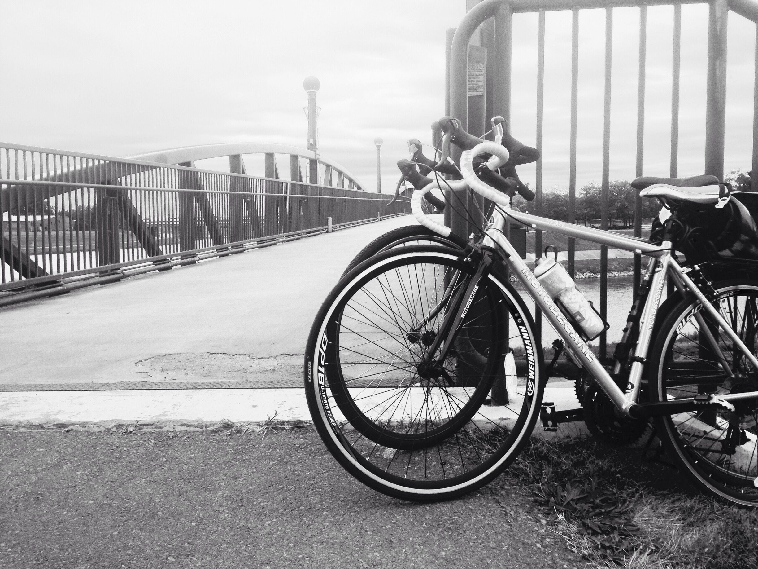 This shot is on the bike path that follows the Greater Miami River through Dayton. This bridge is near Riverside Metro Park, and makes for a great place to walk, run or ride. 