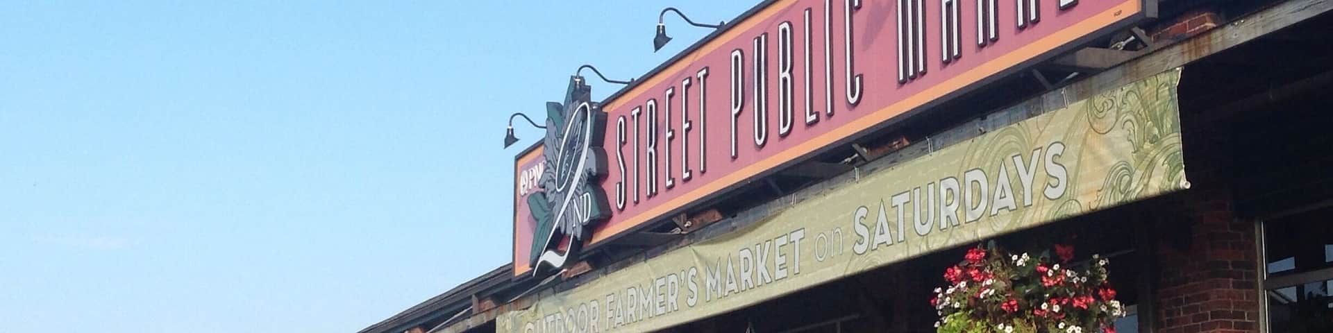 This nifty metropark in downtown Dayton is a combination of farmer's market and local craft sale with food stands. It's only open Thursday - Saturday. Great place to pick up some local produce or dairy or honey, get some lunch while enjoying live music, and find a couple nifty local knick-knacks. It is inside the building (some stalls sprawl into the parking lot when the weather is nice) so rain or shine doesn't matter, and no pups.