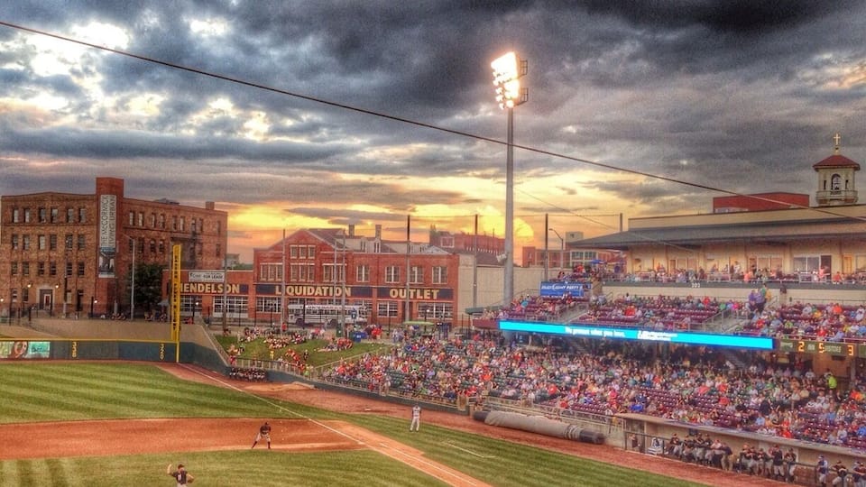 The Dayton Dragons are a farm team for the Cincinnati Reds. It's minor leagues, so it's way cheaper and just as much fun.