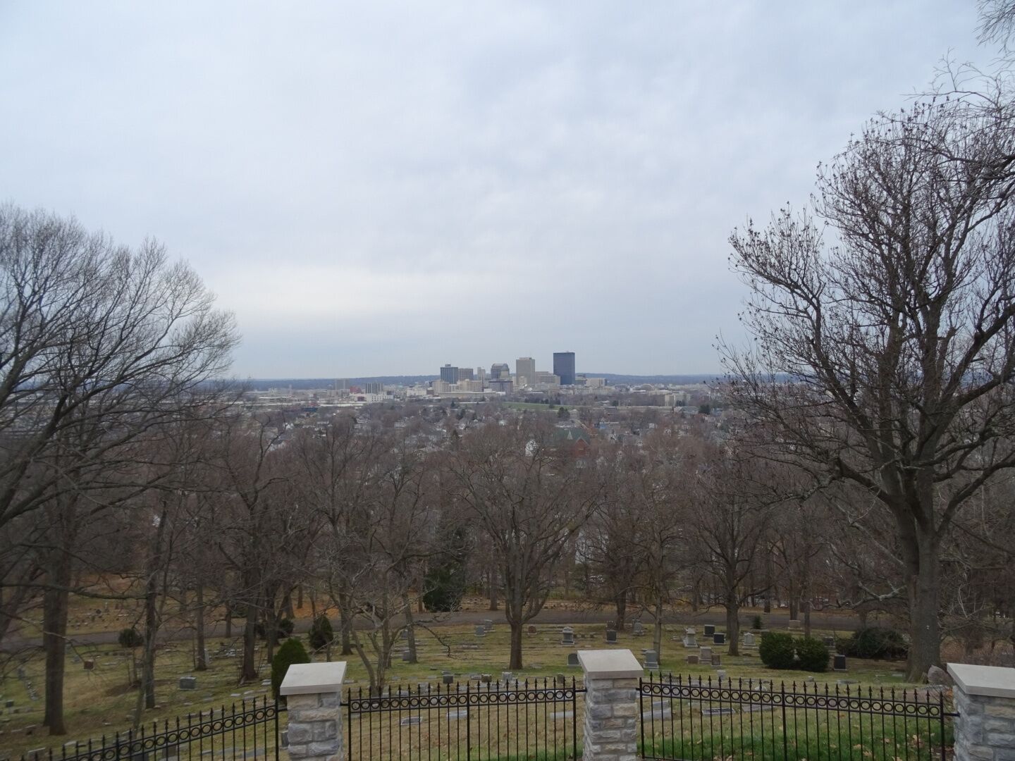 The view of the Dayton skyline from Lookout Tower - the highest point in the city - during the Great Dayton Flood of 1913, it became a place of refuge.

Woodland Cemetery and Arboretum in Dayton, Ohio, is one of the oldest "garden" cemeteries in the United States.

Incorporated in 1842, the cemetery began with 40 acres southeast of Dayton and has been enlarged to its present size of 200 acres.