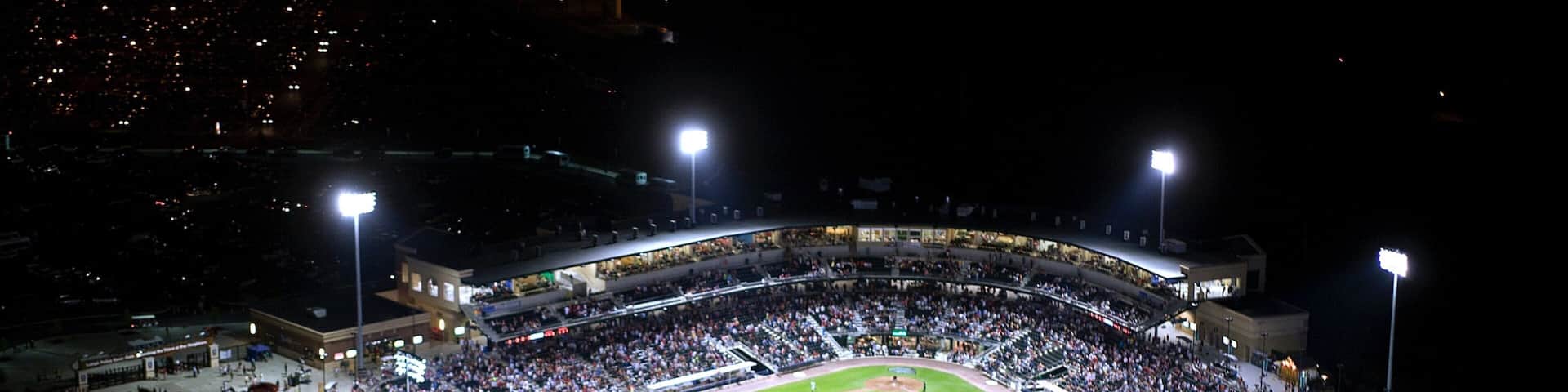 Allentown featuring a sporting event and night scenes