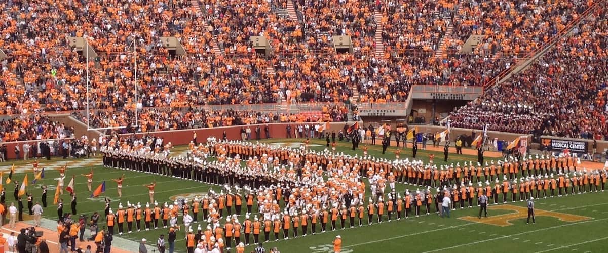 Tennessee football in Neyland stadium is a great way to spend a fall Saturday!  Be sure to go early to go for a walk down Cumberland Ave and visit the bookstore before the game.  There is a live radio call-in show (Volcalls) outside the stadium before the game.  Its worth a visit too.