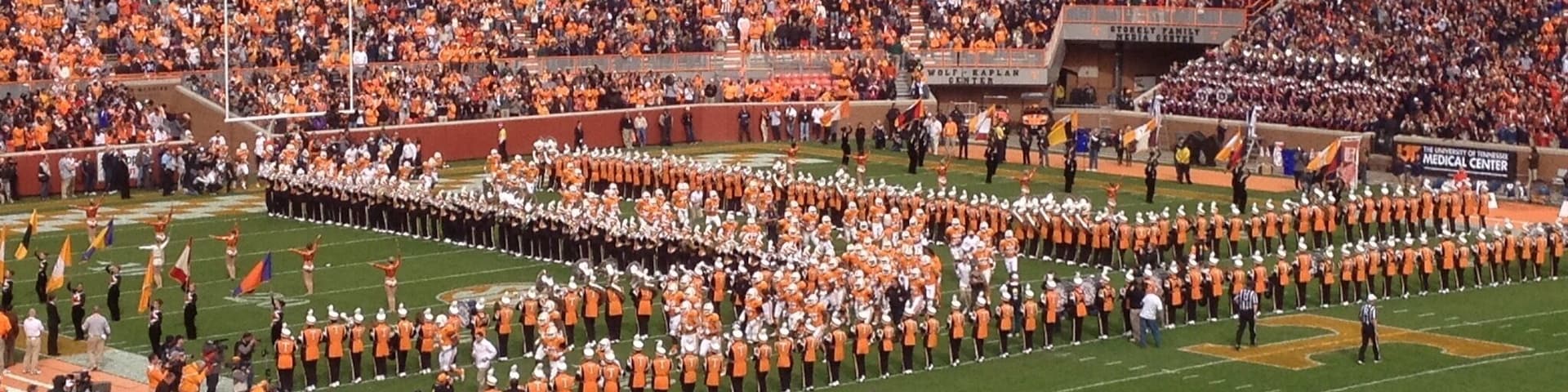 Tennessee football in Neyland stadium is a great way to spend a fall Saturday! Be sure to go early to go for a walk down Cumberland Ave and visit the bookstore before the game. There is a live radio call-in show (Volcalls) outside the stadium before the game. Its worth a visit too.