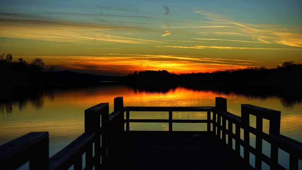 Concord Pier #sunset #sky #colors #easttennessee #perspectives