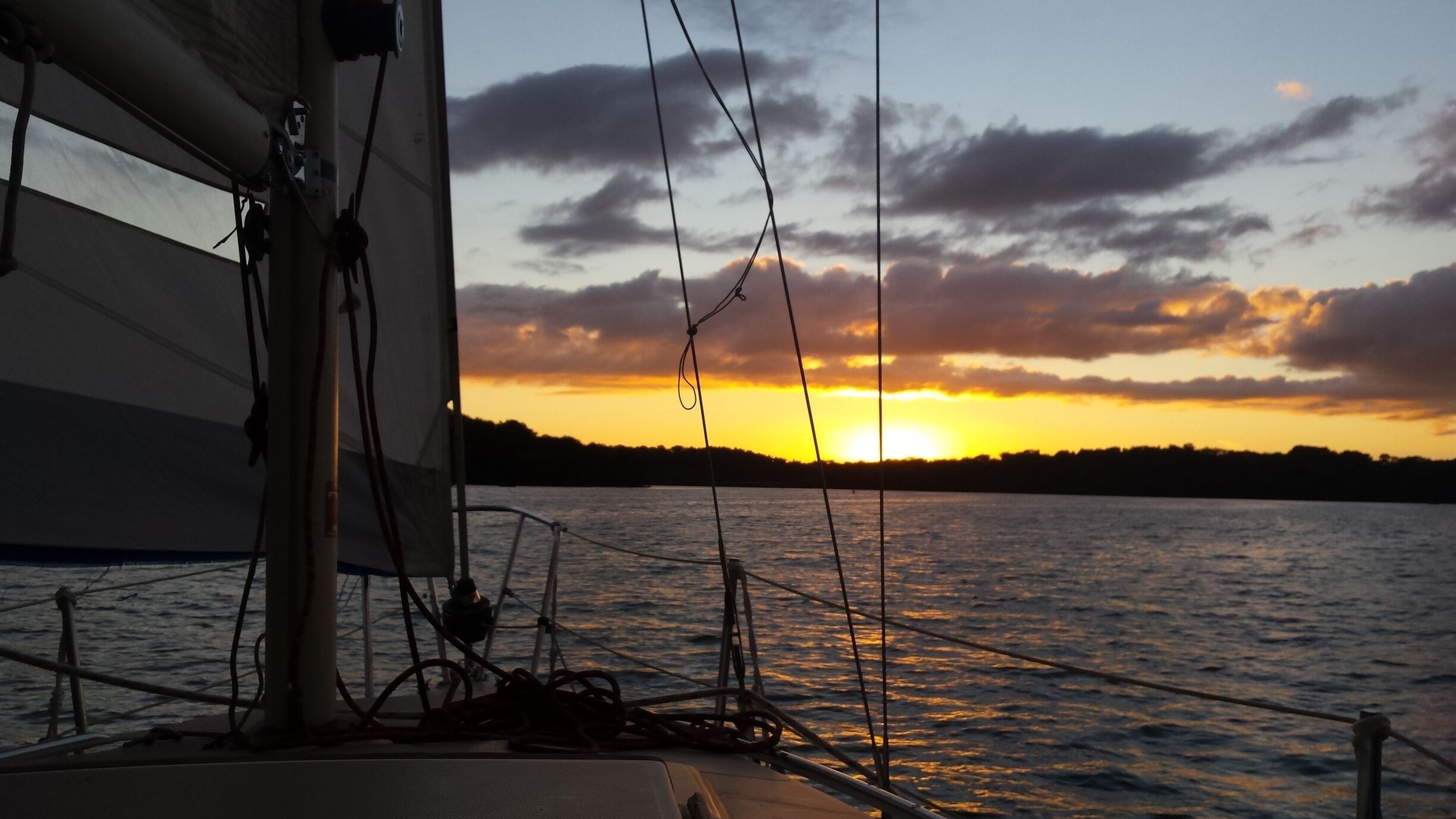Sunset sailing on Ft. Loudon Lake