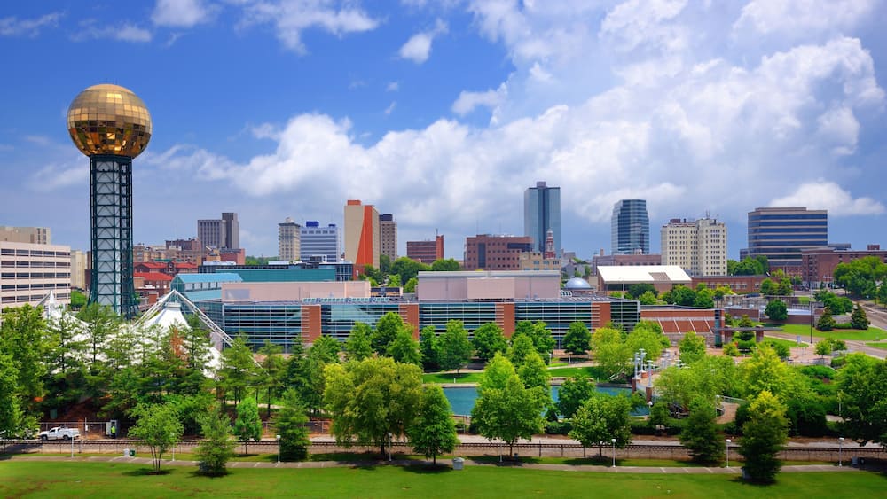 Skyline of downtown Knoxville, Tennessee, USA