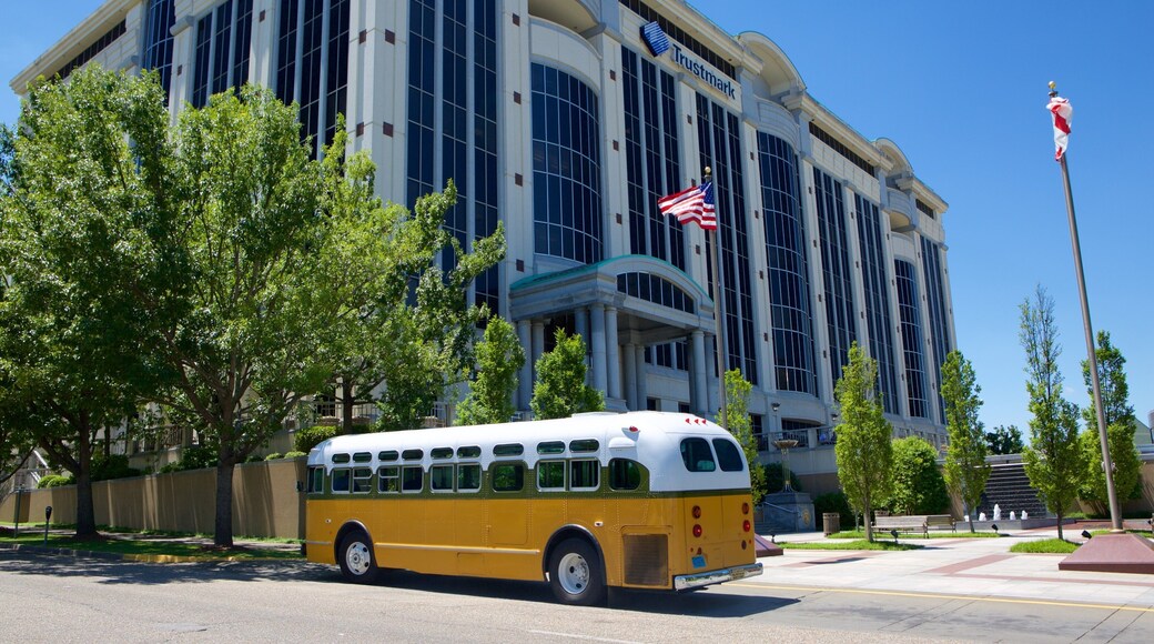 Montgomery showing heritage architecture and an administrative buidling