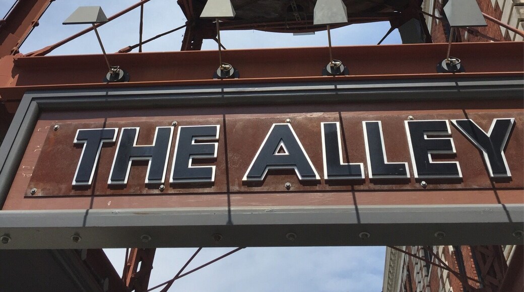 At "The Alley" near Tallapusa and Commerce St in Montgomery, AL. Good restaurants, some shops, including the Hank Williams Museum. And a very short walk to the river walk area.