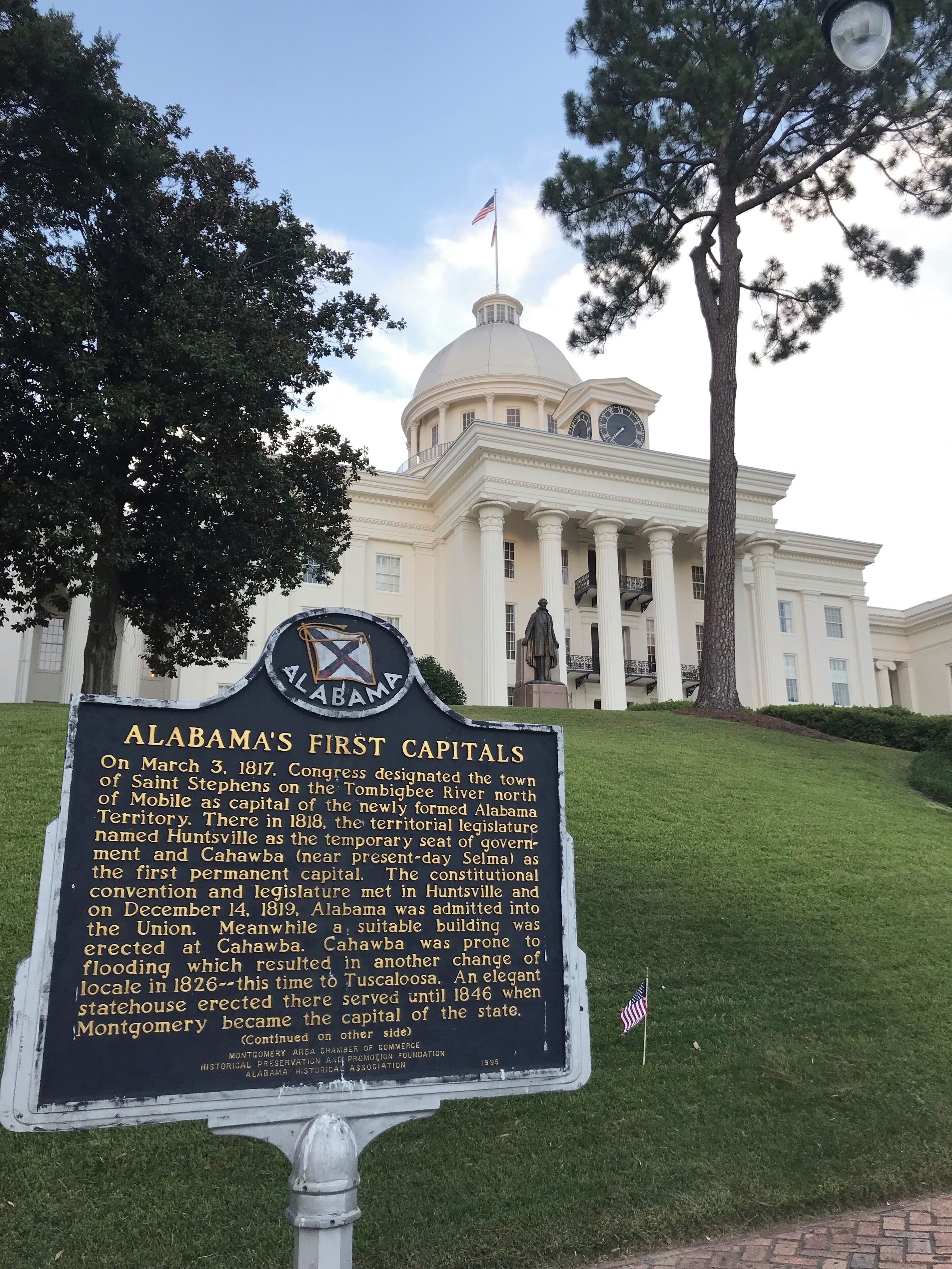 Capitol building in Montgomery, Alabama