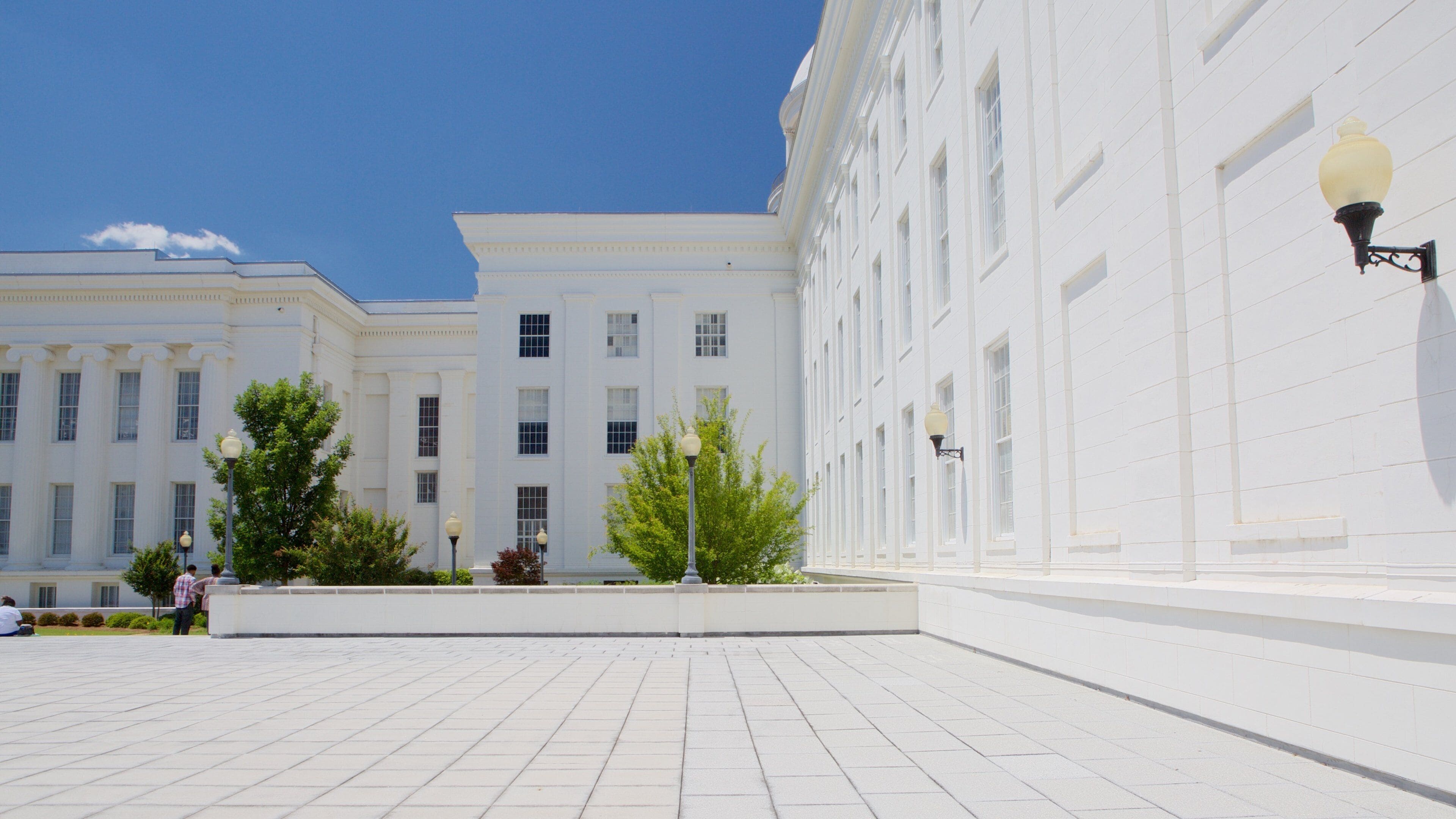 Montgomery showing heritage architecture and an administrative buidling