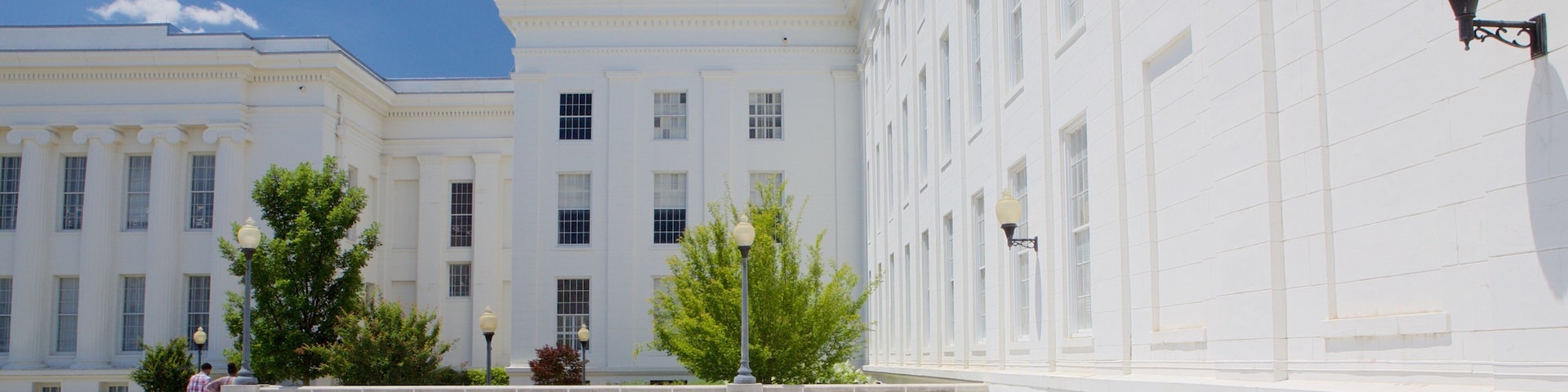 Montgomery showing heritage architecture and an administrative buidling