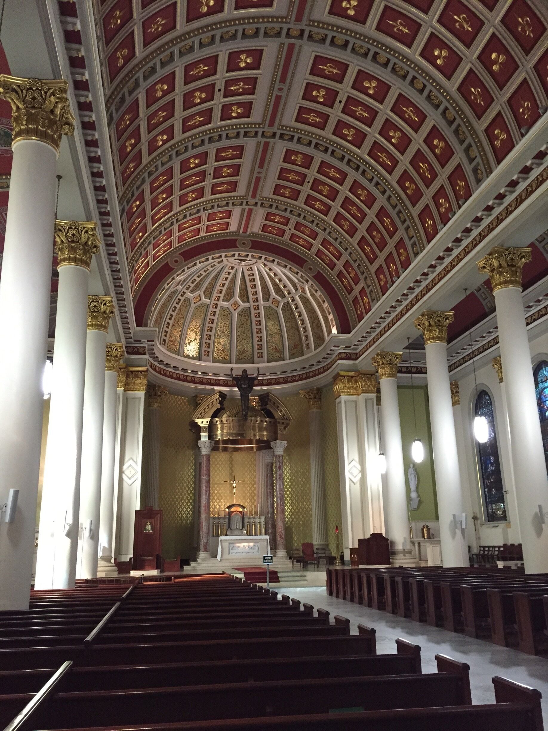 A beautiful cathedral in downtown Mobile, Alabama, built in 1711.