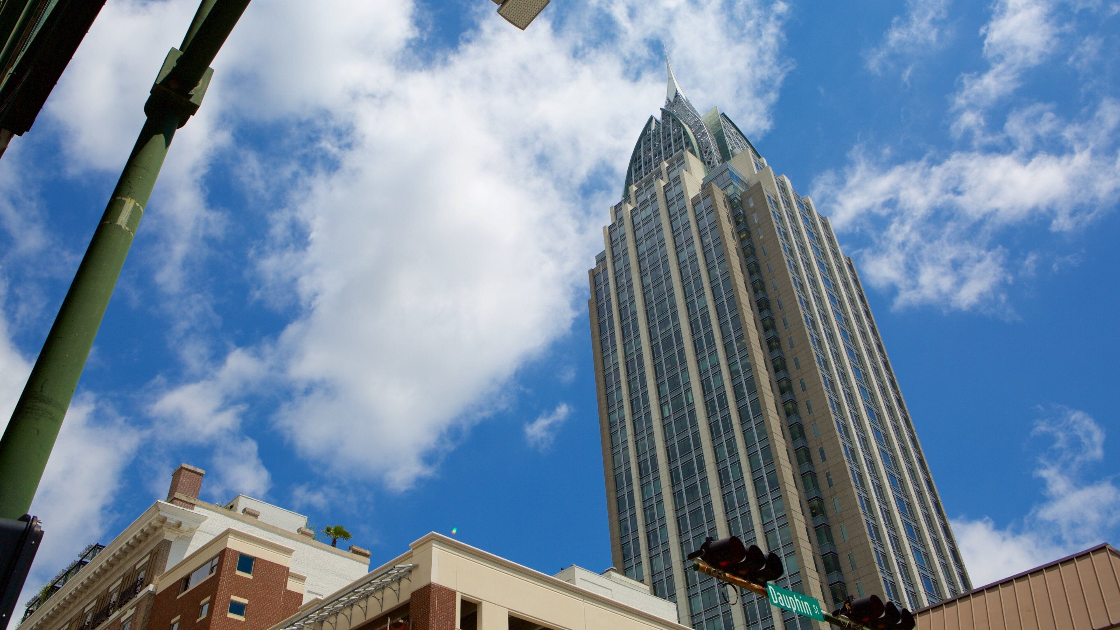 Mobile featuring a high-rise building