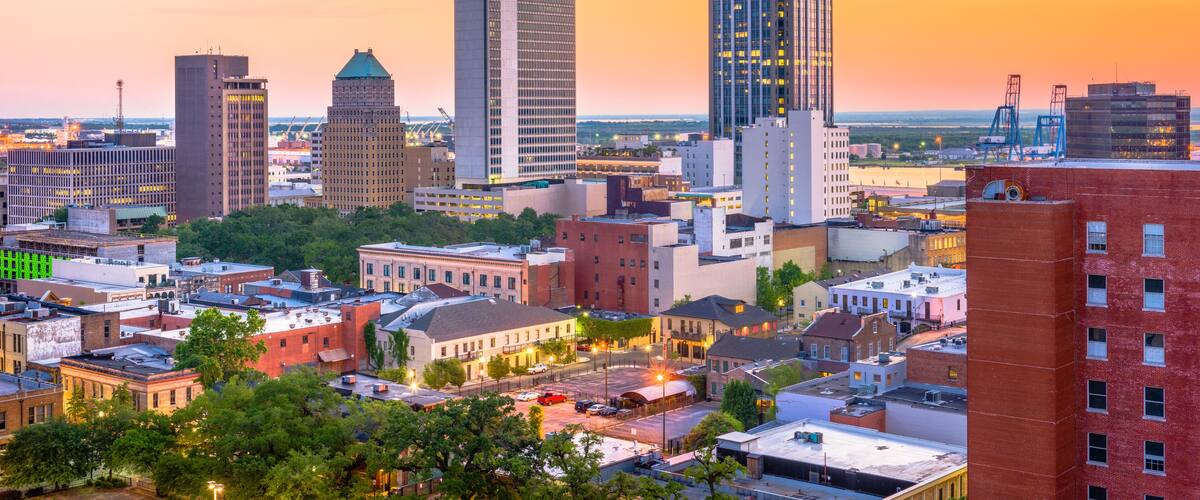 Mobile, Alabama, USA Skyline