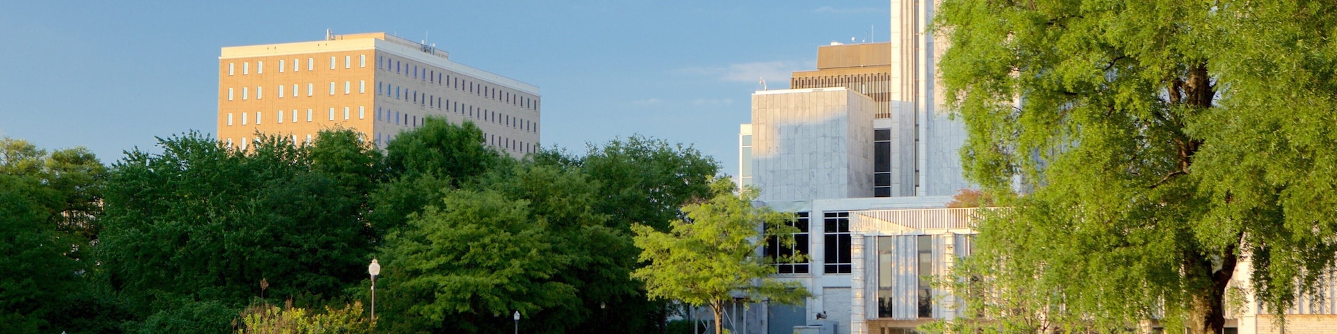 Huntsville featuring a park and a pond