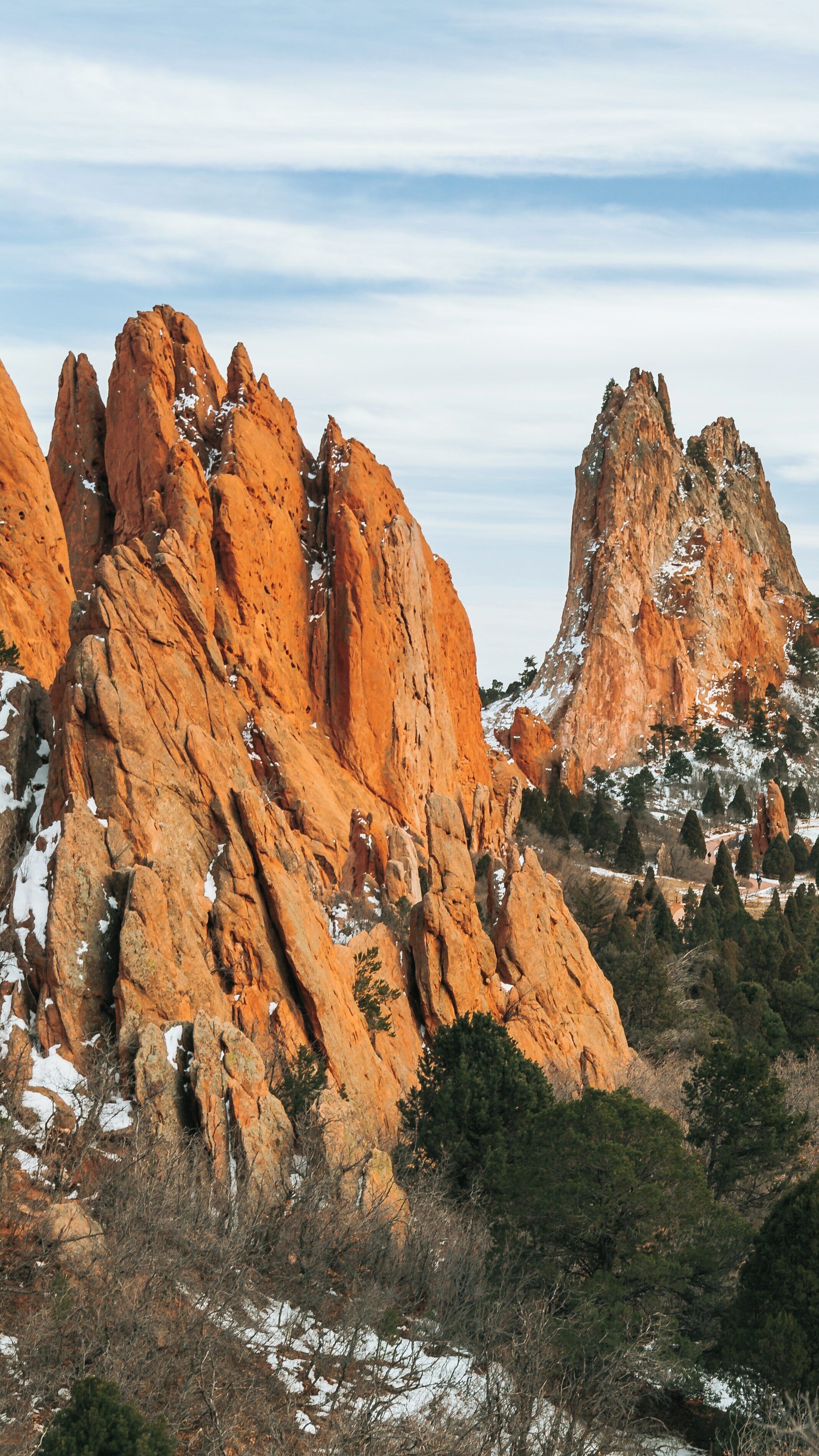 Stunning red rock formations in Garden of the Gods in Colorado Springs showcasing nature's beauty and geological wonders