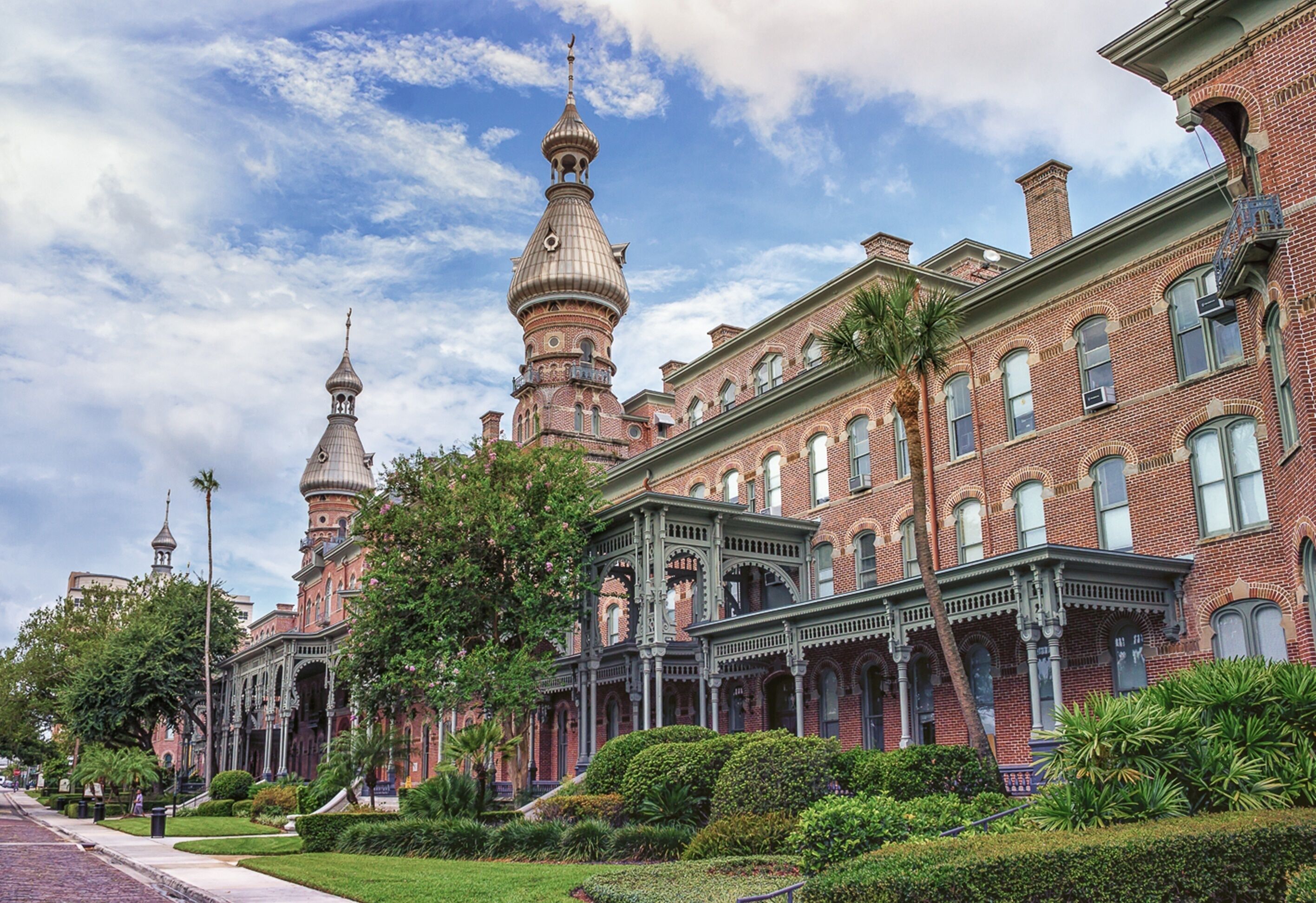A historic building with ornate architecture and a large dome.
