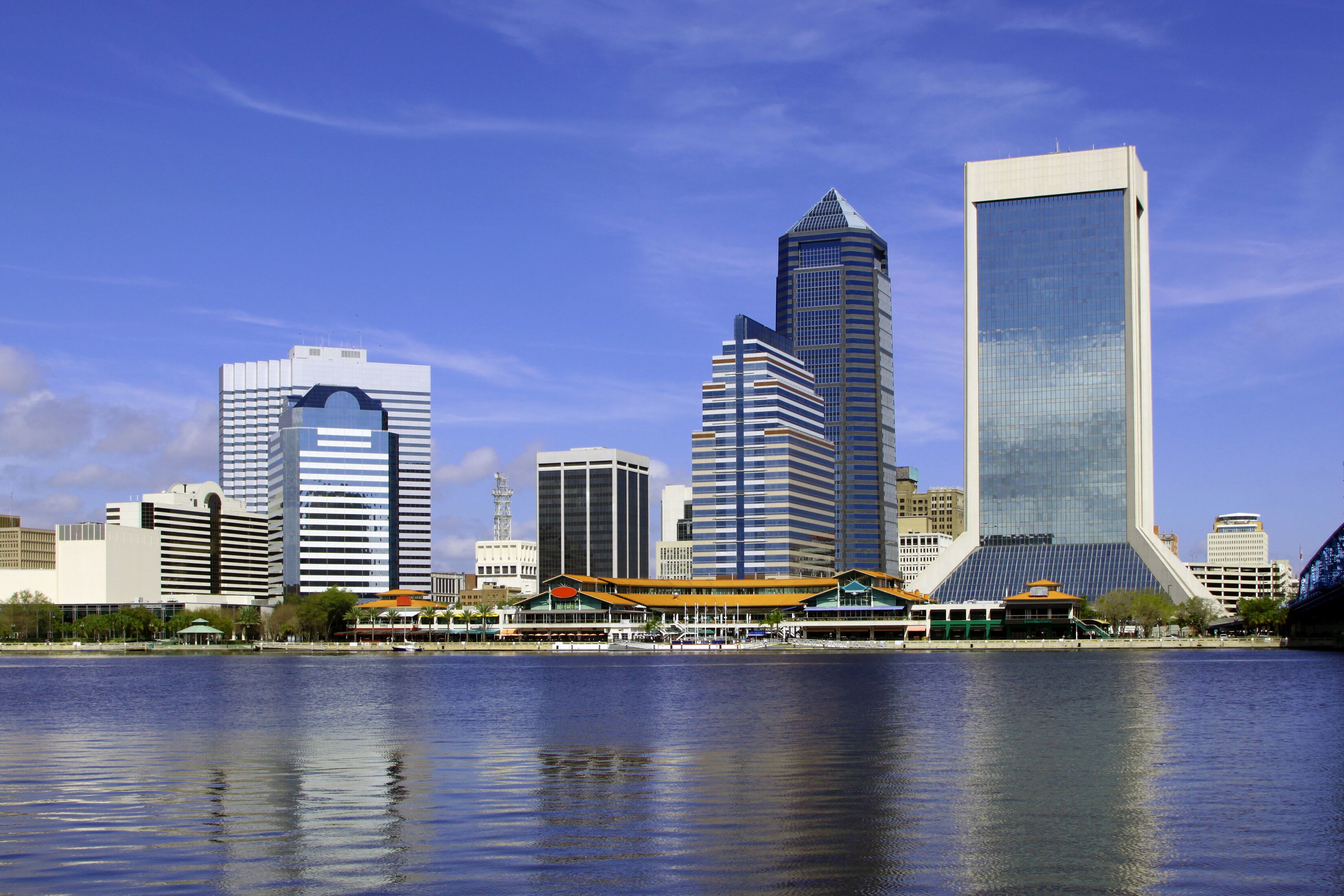 Beautiful view of Jacksonville, Florida at the St. John's River