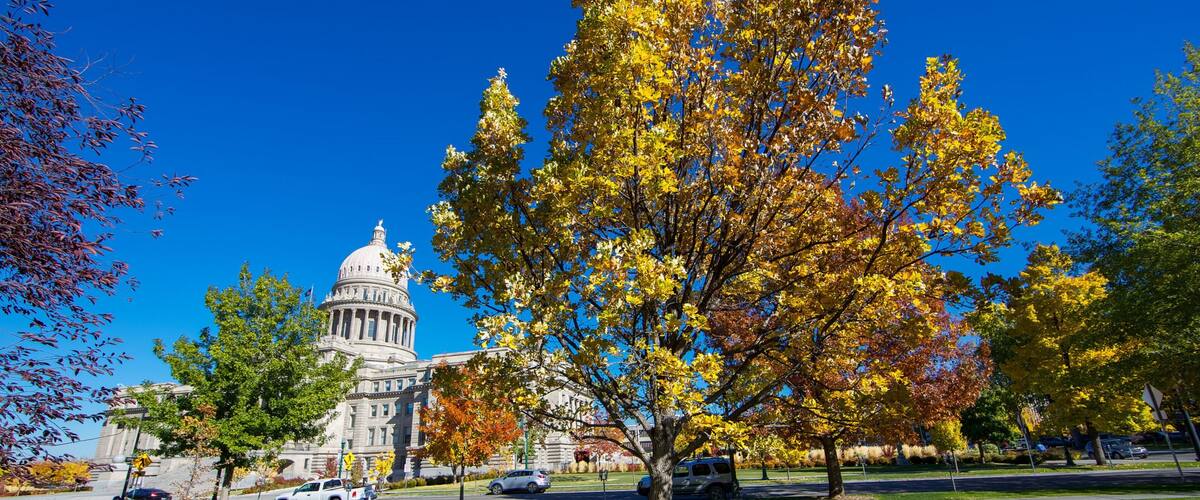 Boise featuring a garden and an administrative buidling