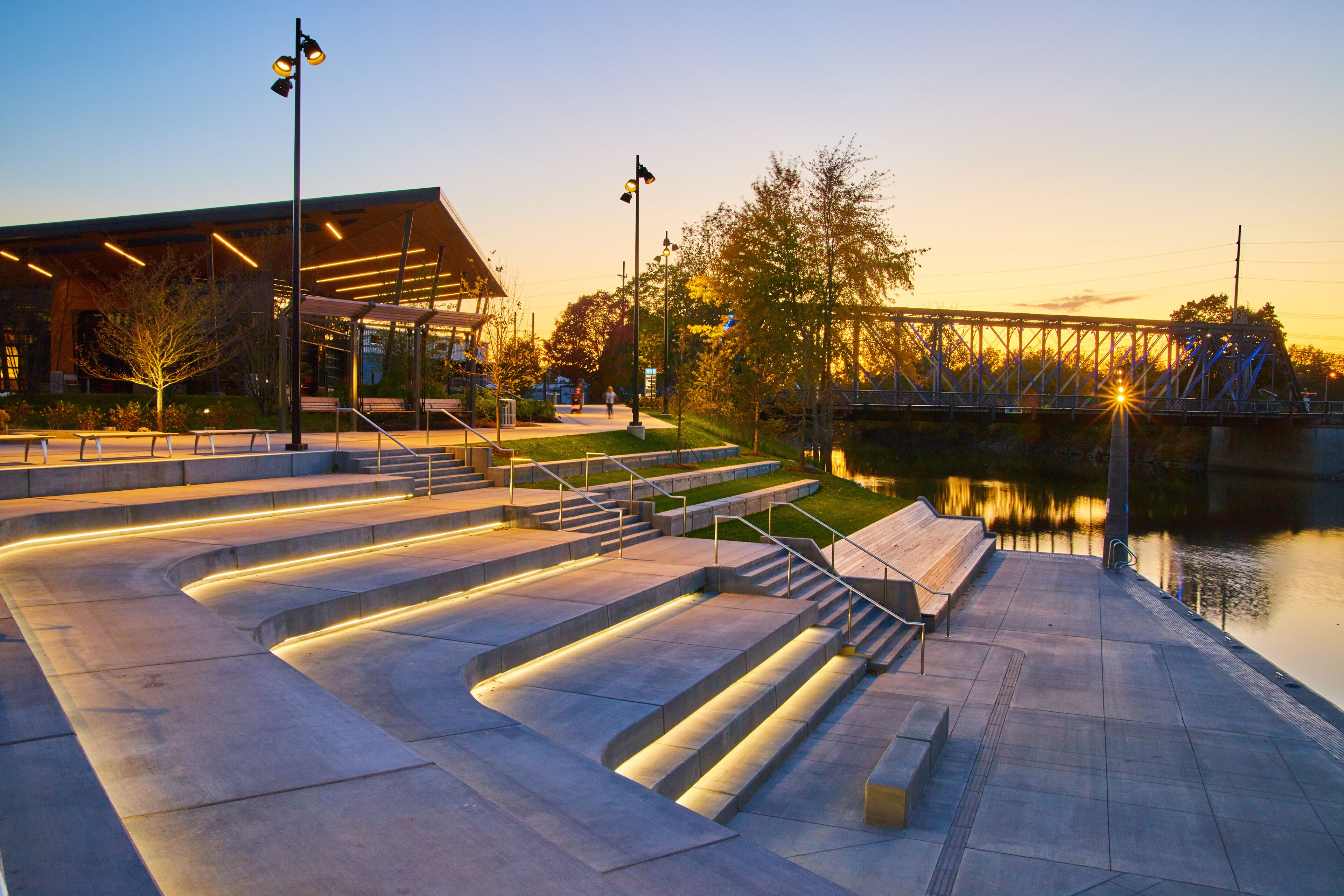 Promenade Park empty Fort Wayne Indiana