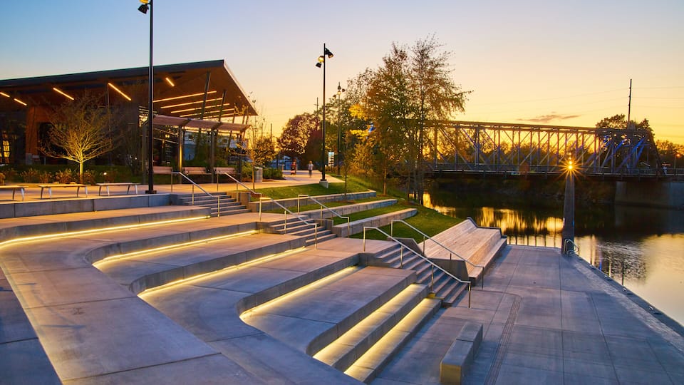 Promenade Park empty Fort Wayne Indiana