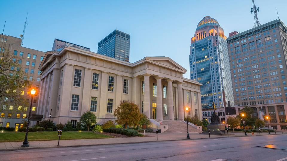 Louisville Metro Hall vintage old building in downtown Louisville, Kentucky USA