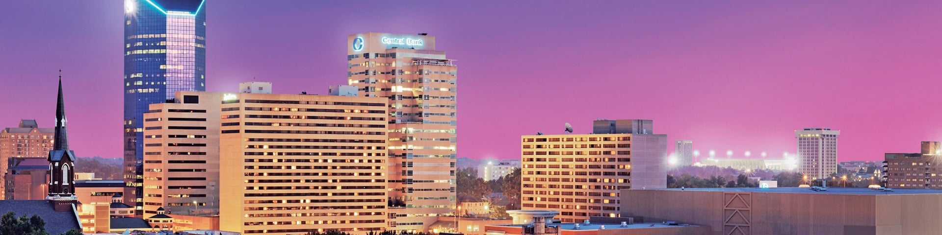 Lexington featuring a city and a sunset