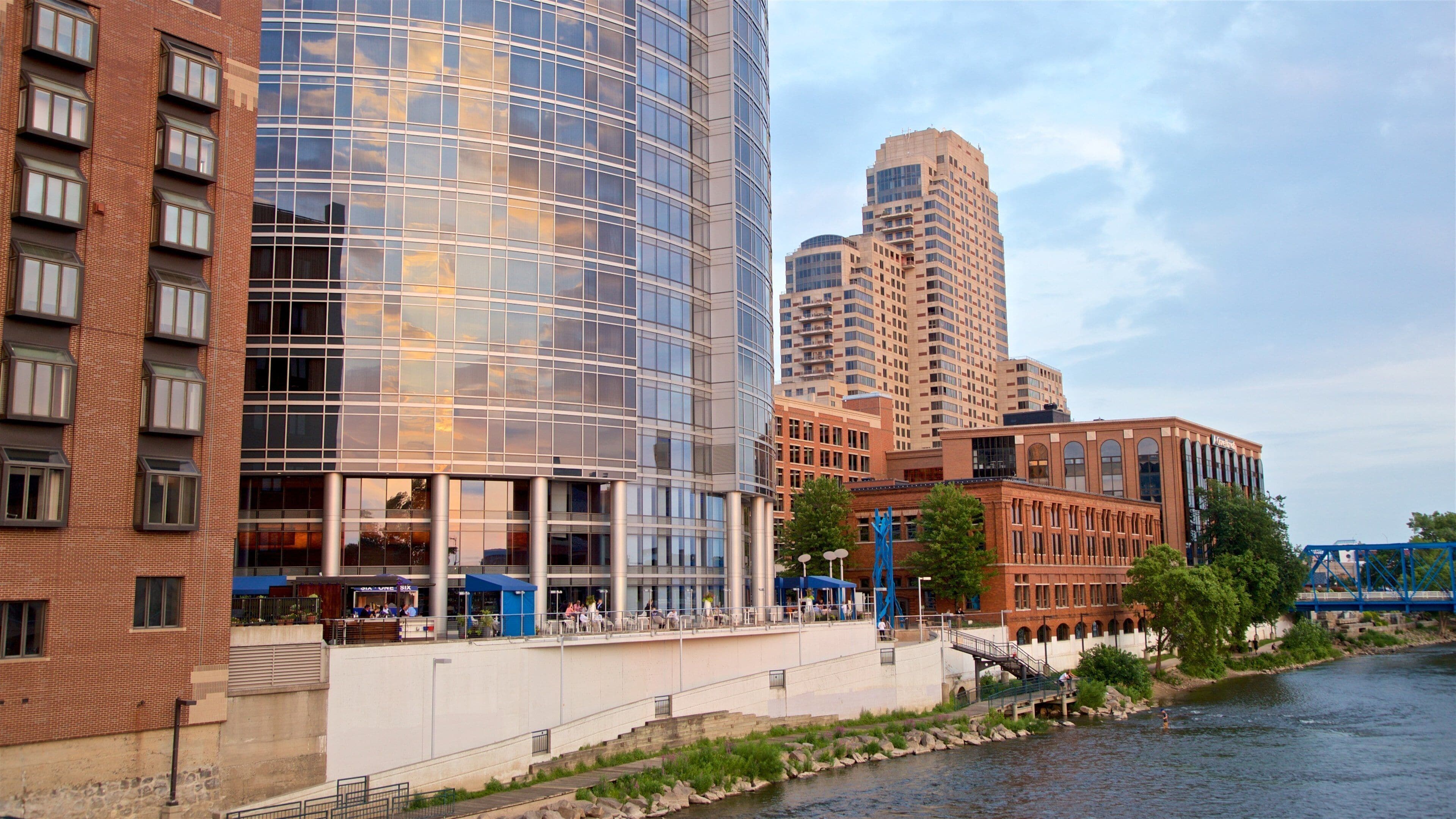 Grand Rapids which includes a river or creek and a city