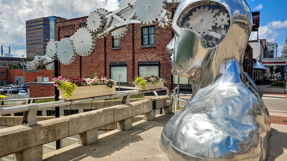 "Portrait of a Dreamer," a sculpture by Ivan Iler.