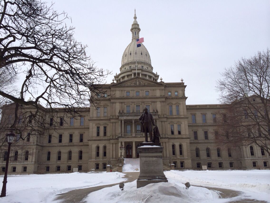 The state Capitol of Michigan in Lansing.