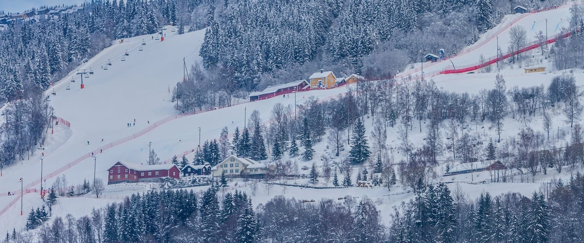 Hafjell ski resort in Norway