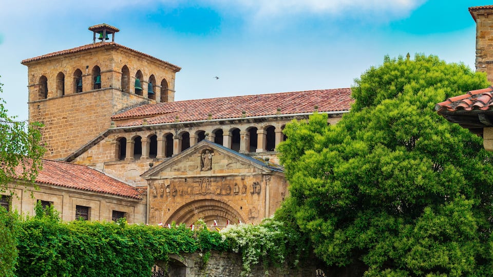 Colegiata Santillana del Mar (Cantabria - Spain). Romanesque art of the twelfth century.