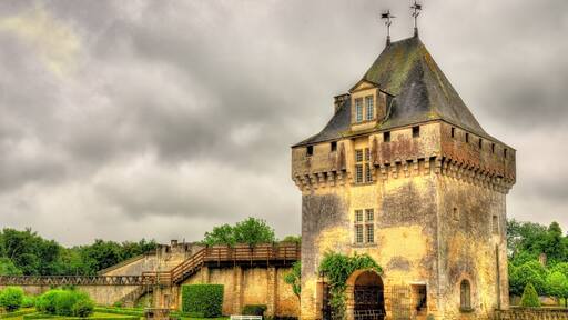 Chateau de la Roche Courbon in Charente-Maritime department of F