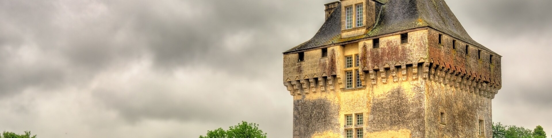 Chateau de la Roche Courbon in Charente-Maritime department of F