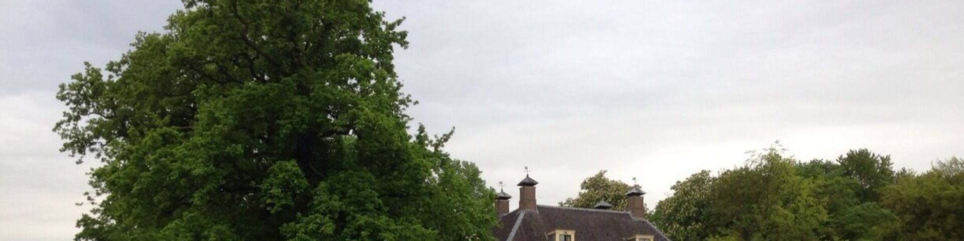 Believe it or not, this is a youth hostel. And it is not even the front entrance, which is even nicer. Makes you wonder what a four star hotel would look like. Great surroundings for cycling and canoeing. Do mind the donkeys when you walk around the grounds. http://www.stayokay.com/nl/hostel/utrecht-bunnik