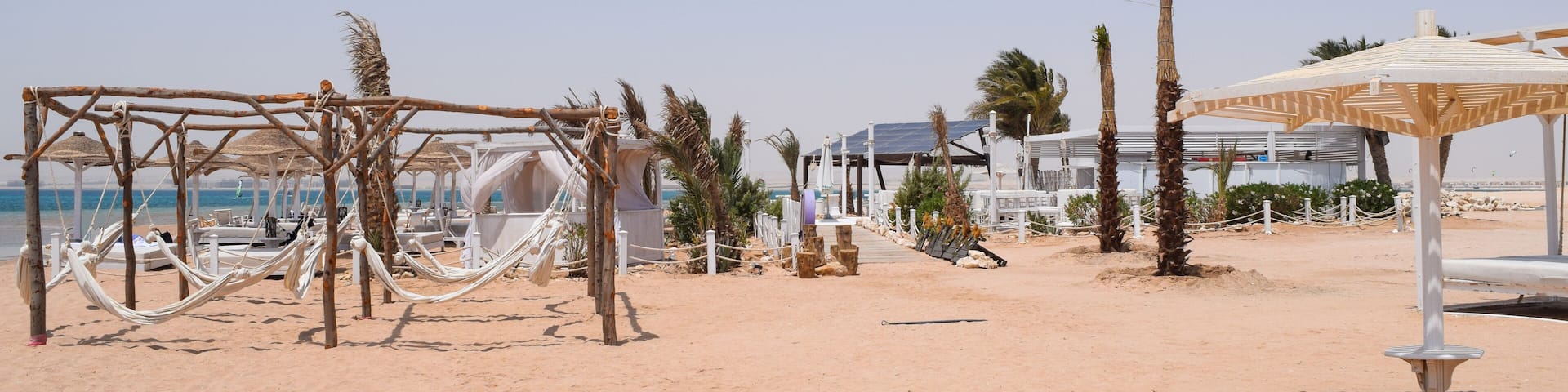 White beach Soma bay Hurghada Egypt