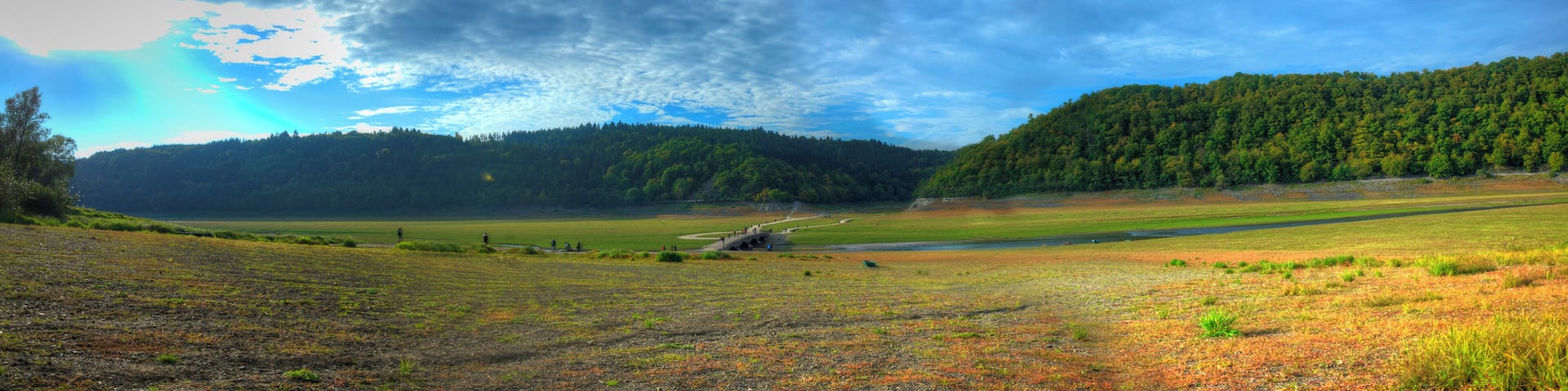Panorama am Edersee bei Vöhl